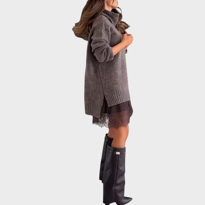 Aurora™ | Pull élégant avec robe slip aérienne