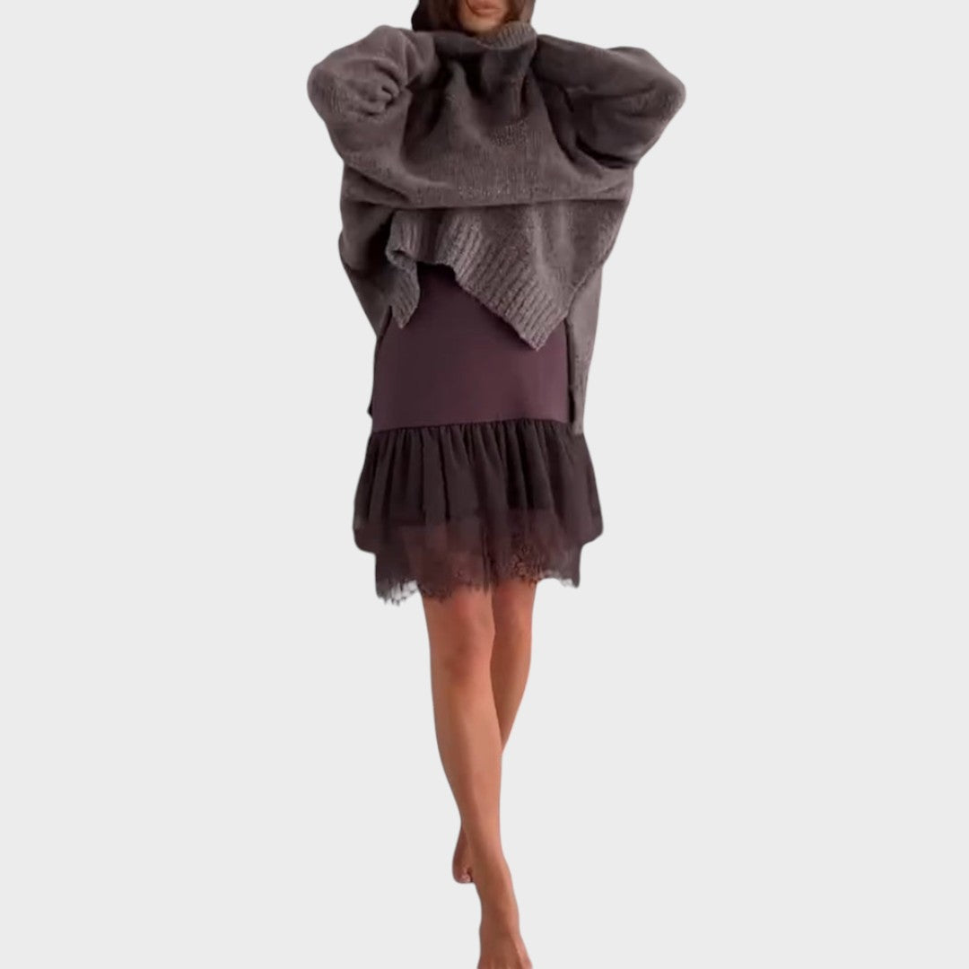 Aurora™ | Pull élégant avec robe slip aérienne