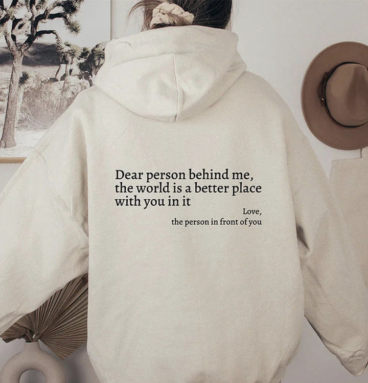 YAE | Sweat à capuche unisexe avec citations