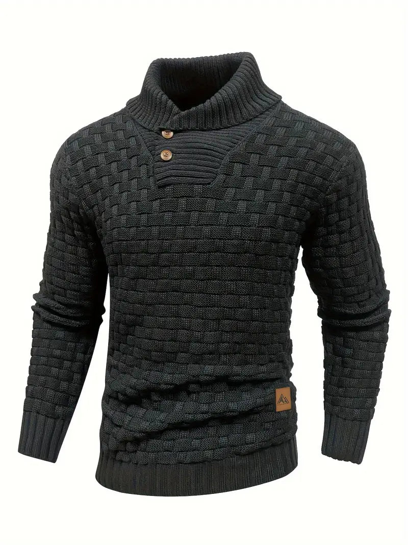 Jarren | Pull en maille slim fit avec col
