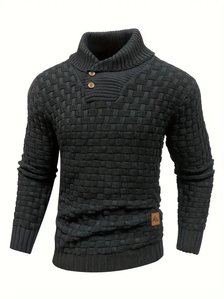 Jarren | Pull en maille slim fit avec col