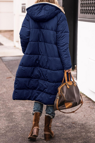 Charlene | Manteau long réversible
