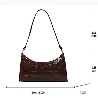 Olivia - Sac à main en cuir brillant