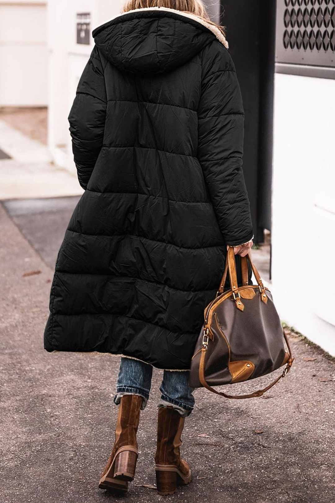 Charlene | Manteau long réversible