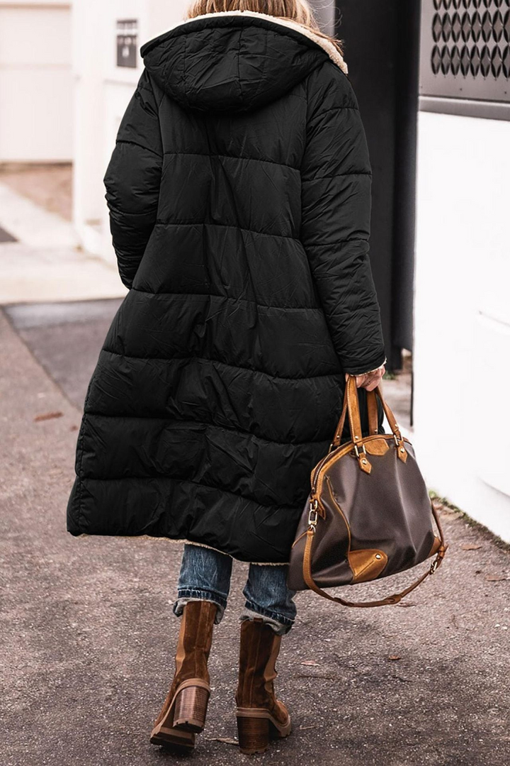 Charlene | Manteau long réversible