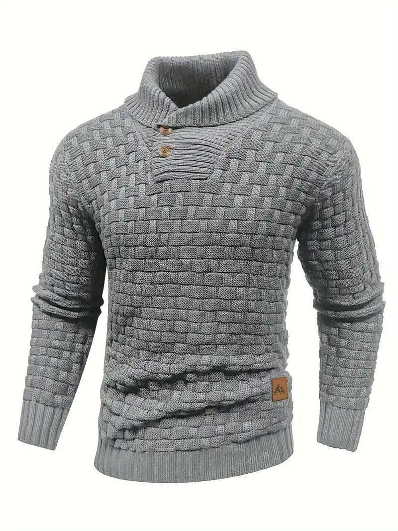 Jarren | Pull en maille slim fit avec col