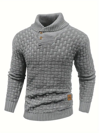 Jarren | Pull en maille slim fit avec col