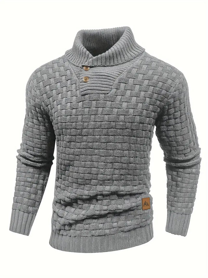 Jarren | Pull en maille slim fit avec col