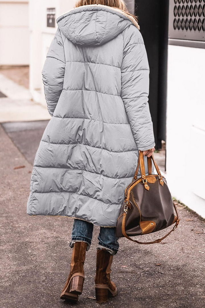 Charlene | Manteau long réversible