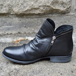 Renae | Bottes en Cuir avec Fermeture Éclair