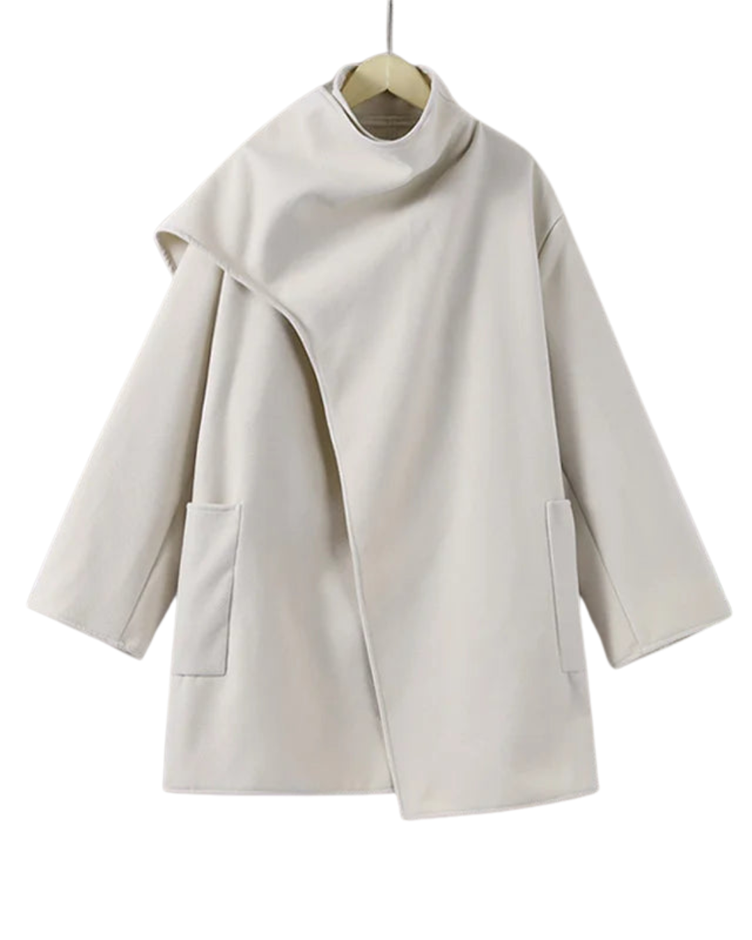 "Eva | Kappa mit Schal" pourrait être réécrit comme "Eva | Manteau à capuche avec écharpe".
