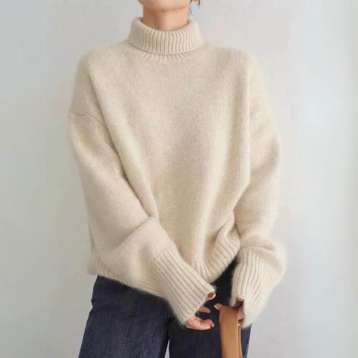 Lea | Pull en tricot avec col roulé