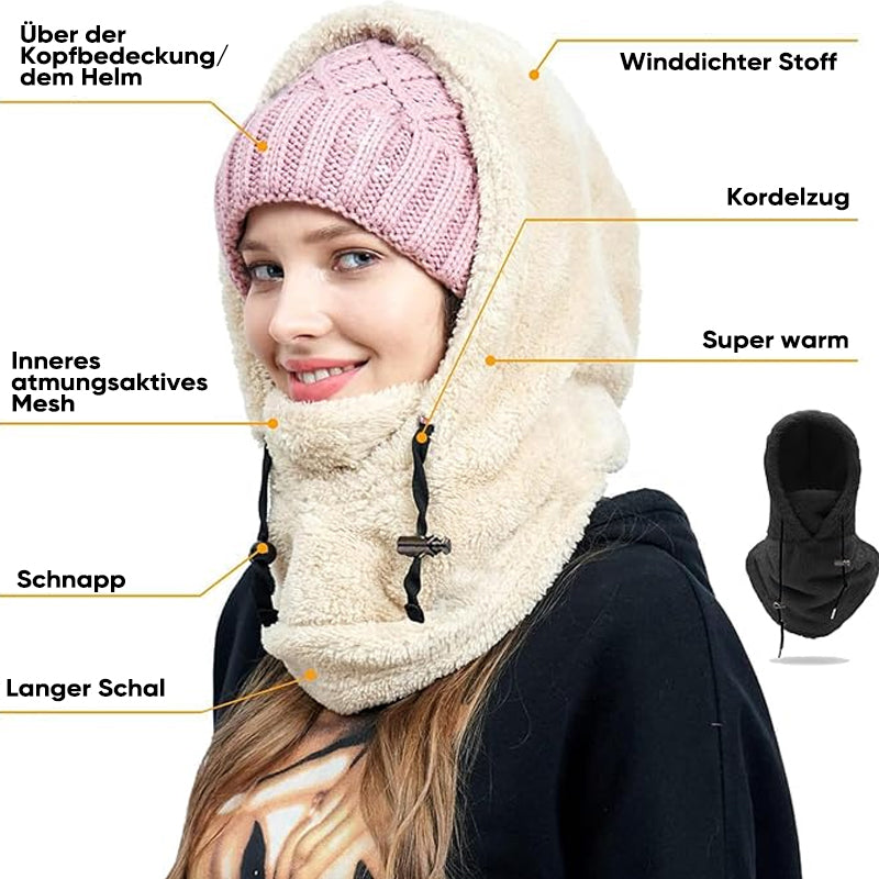Maski | Masque à capuche en polaire thermique pour l'hiver