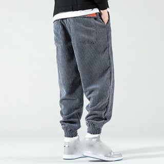 Lawrence | Pantalon de Jogging Baggy en Velours Côtelé