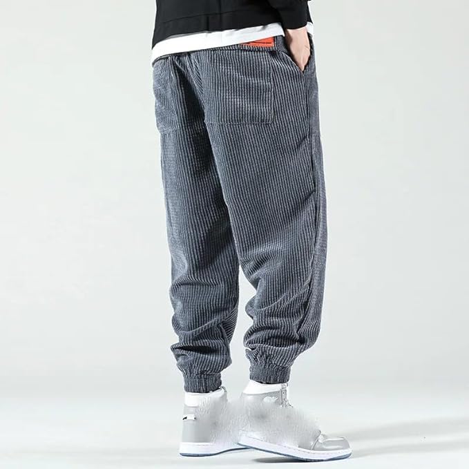 Lawrence | Pantalon de Jogging Baggy en Velours Côtelé