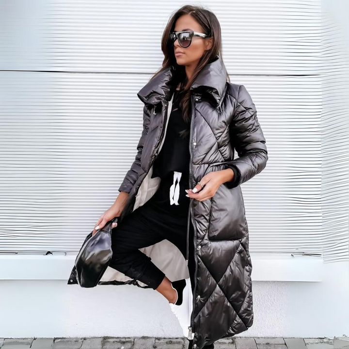 Althea | Veste en coton matelassée longue