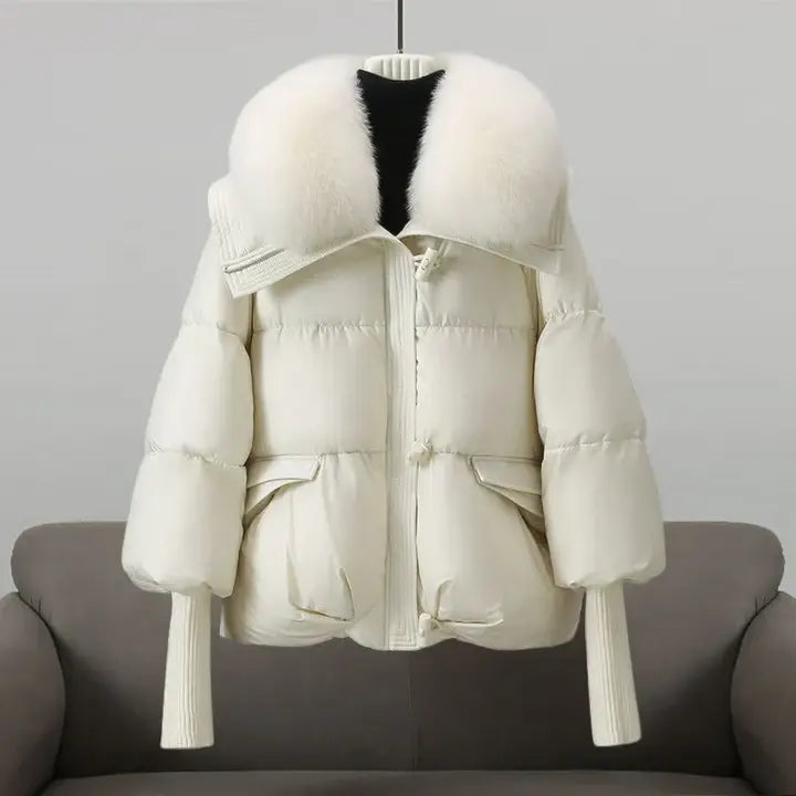 Leslie | Veste d'hiver avec col en fourrure