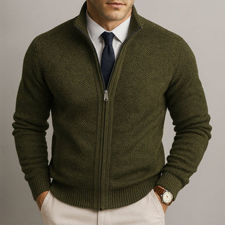 Japhet | Veste en tricot classique avec col montant