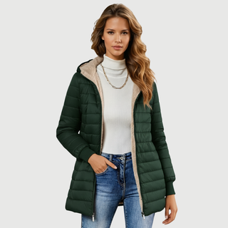 Arriane | Manteau d'hiver à capuche avec doublure en polaire