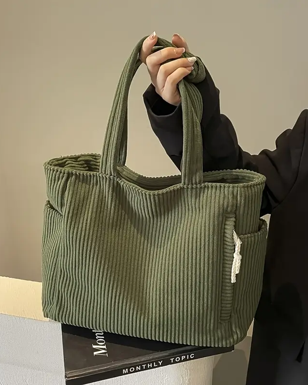 Biah | Sac à provisions en corduroy