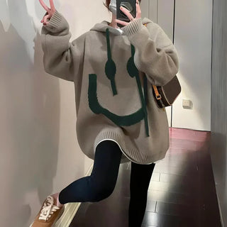 Joie | Sweat à capuche avec design de visage souriant