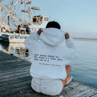 YAE | Sweat à capuche unisexe avec citations