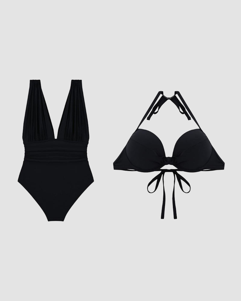 Maillot de bain Luxe Shaping avec Décolleté V Profond