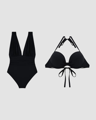 Maillot de bain Luxe Shaping avec Décolleté V Profond