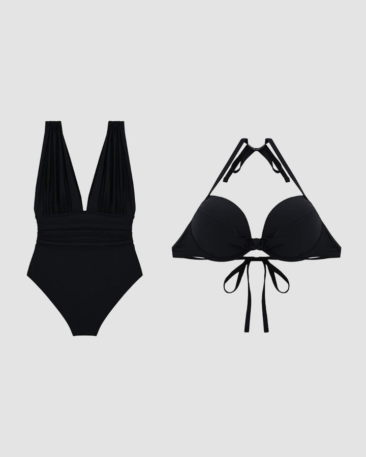 Maillot de bain Luxe Shaping avec Décolleté V Profond