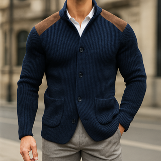 Camden | Cardigan en tricot avec col montant