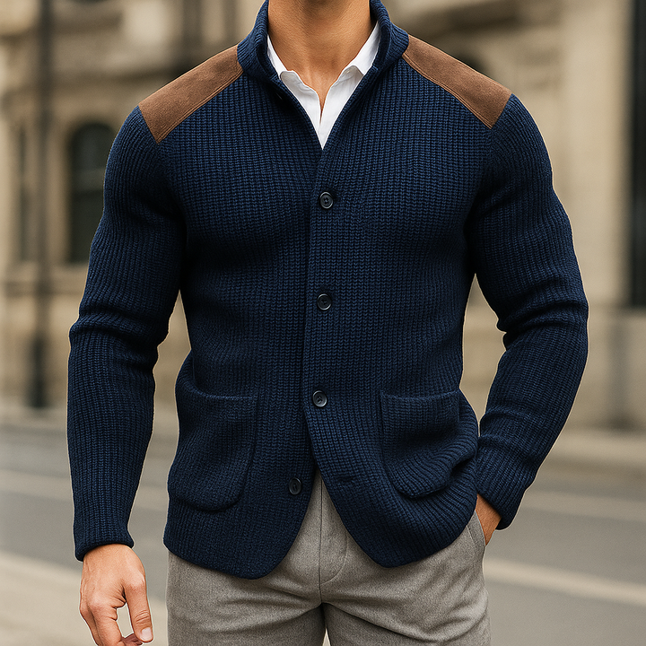 Camden | Cardigan en tricot avec col montant