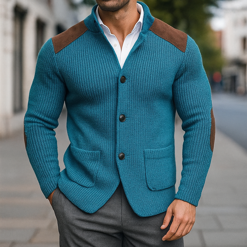 Camden | Cardigan en tricot avec col montant