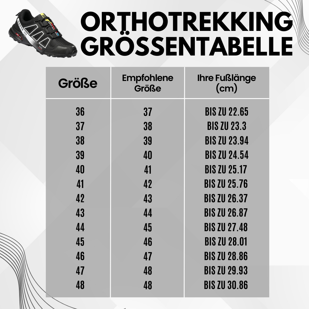 OrthoTrekking | chaussure de trekking et de randonnée ergonomique soulageant la douleur