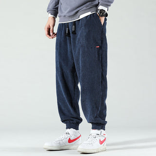 Lawrence | Pantalon de Jogging Baggy en Velours Côtelé