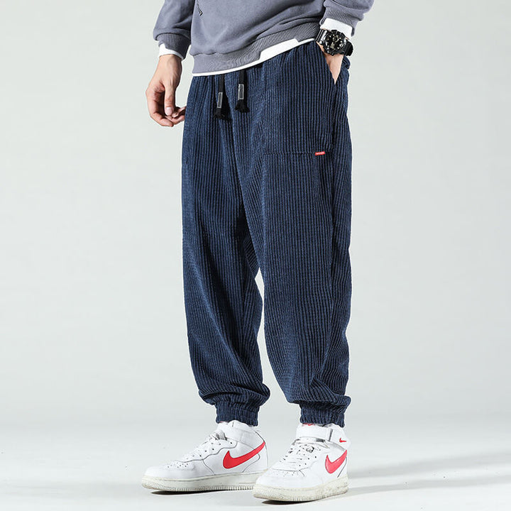 Lawrence | Pantalon de Jogging Baggy en Velours Côtelé