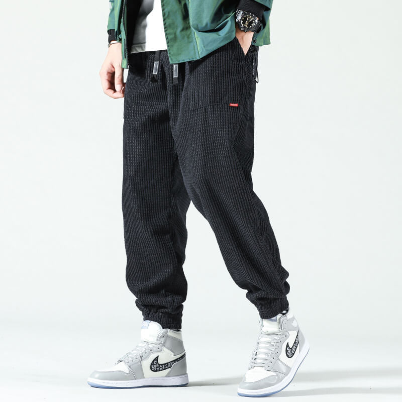 Lawrence | Pantalon de Jogging Baggy en Velours Côtelé