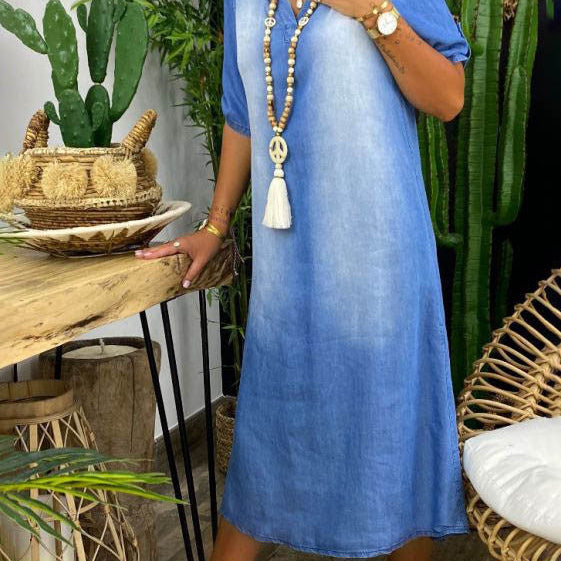 Yazmin™| Robe en denim
