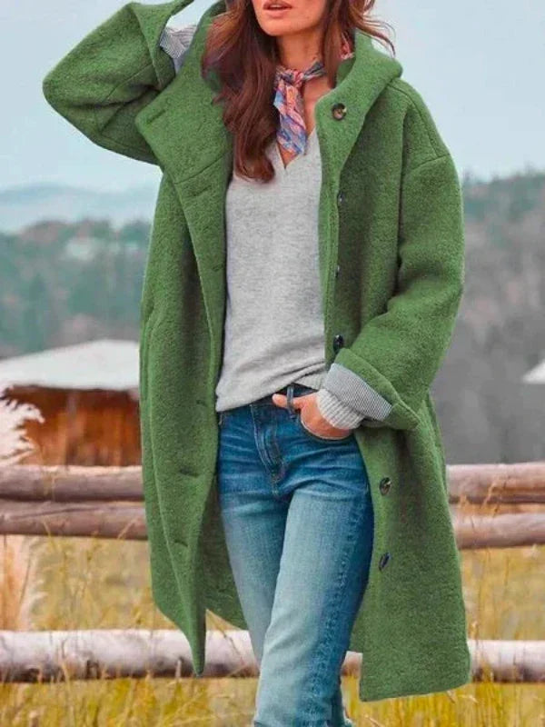 Amelie | Manteau d'Hiver Long et Élégant