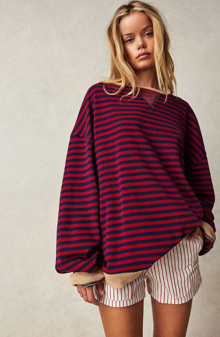 MANA | Pull Oversized Rayé