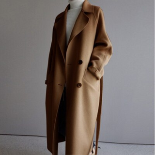Jauceline | Manteau long en laine d'hiver avec ceinture