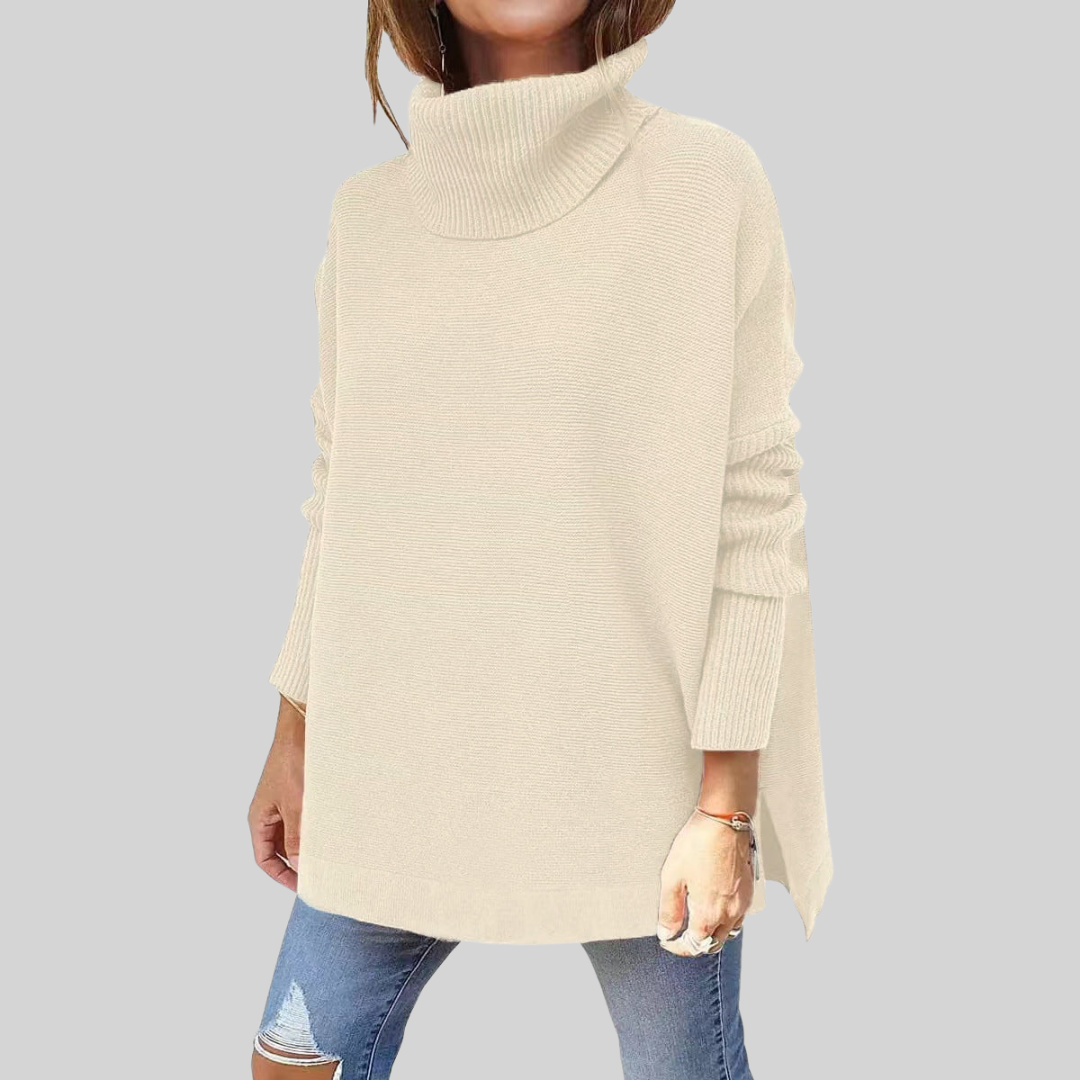ANNELISE I Pull Oversize avec Col Roulé