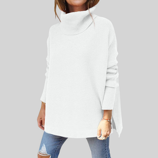 ANNELISE I Pull Oversize avec Col Roulé