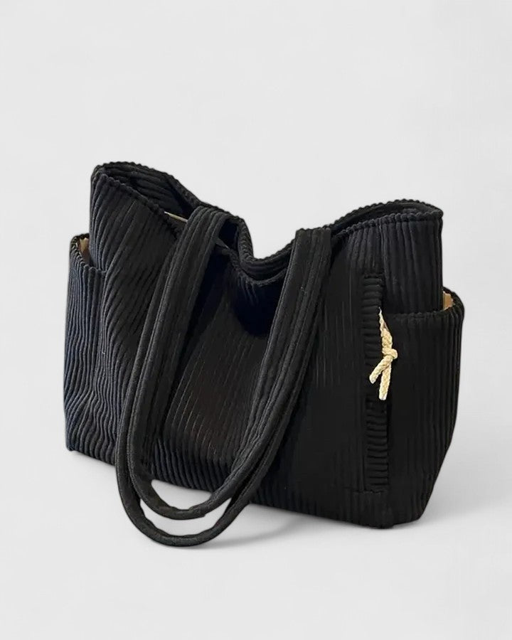 Liorane | Sac à côtes luxueux avec détails en cordon
