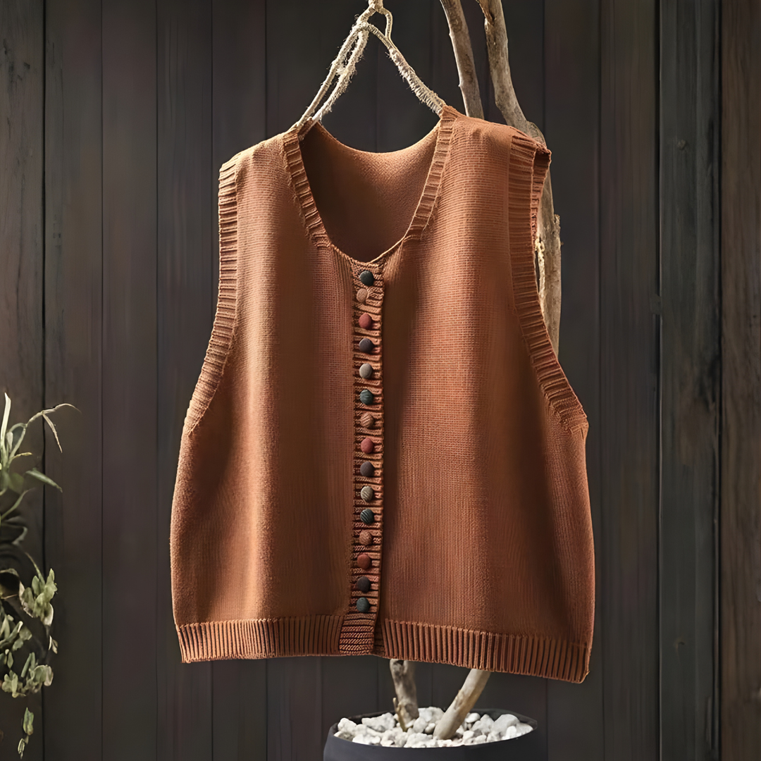 Bridget | Gilet en tricot avec décolleté en V