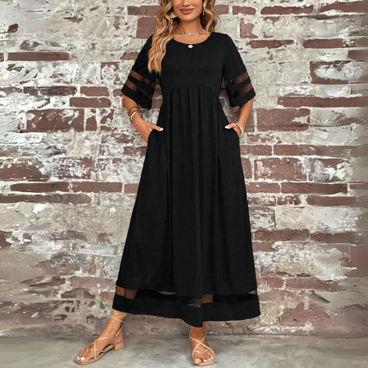 Aubrey™ – Robe midi sculptante avec couverture du ventre