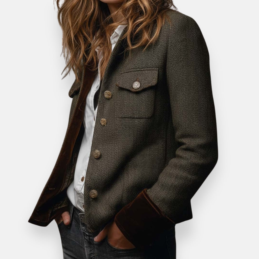 Raquel | Veste à boutons avec col montant