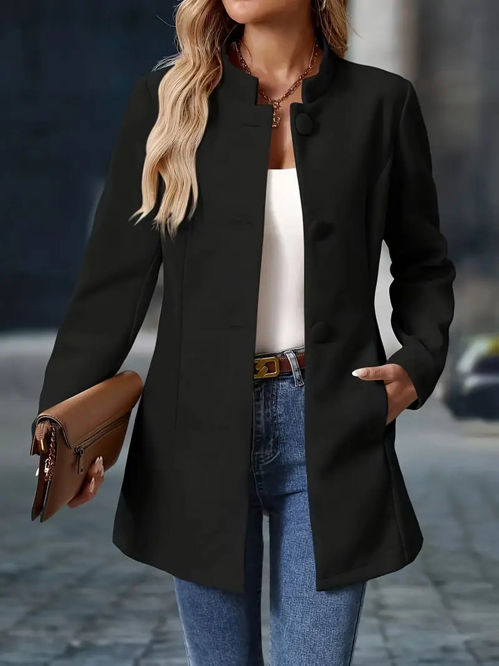 Carys | Veste Mi-Longue Boutonnée