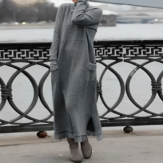Gerda™| Robe en tricot longue