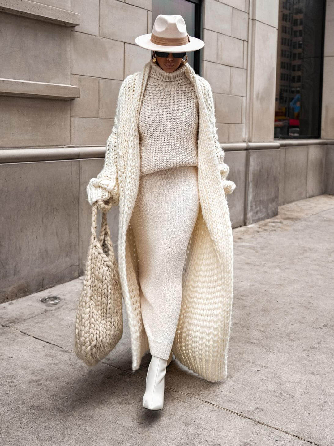Ivory™| Manteau en tricot