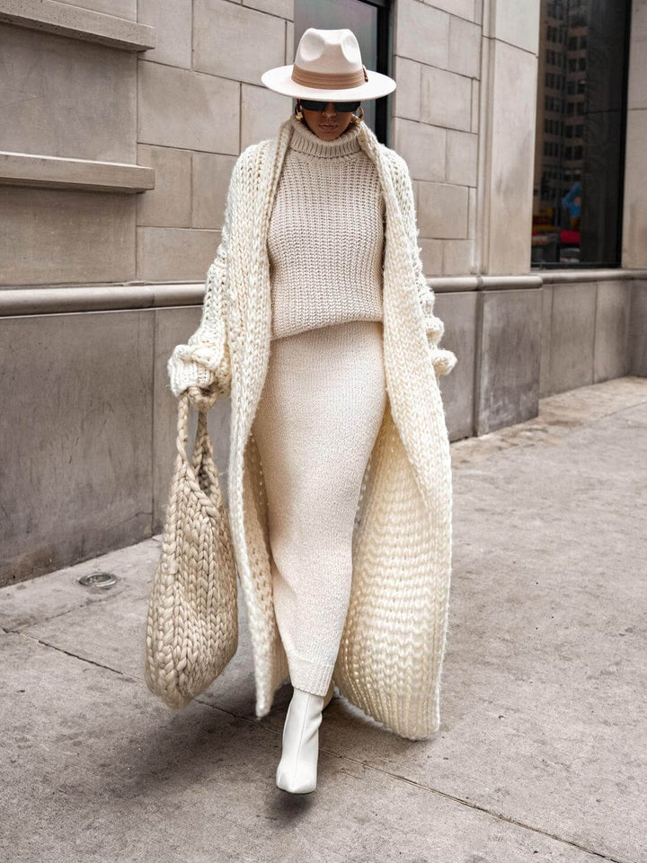Ivory™| Manteau en tricot